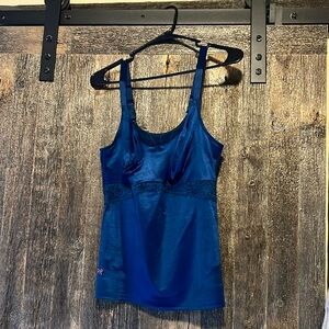 Ruby Ribbon Lace Cami Size 38, color blue
